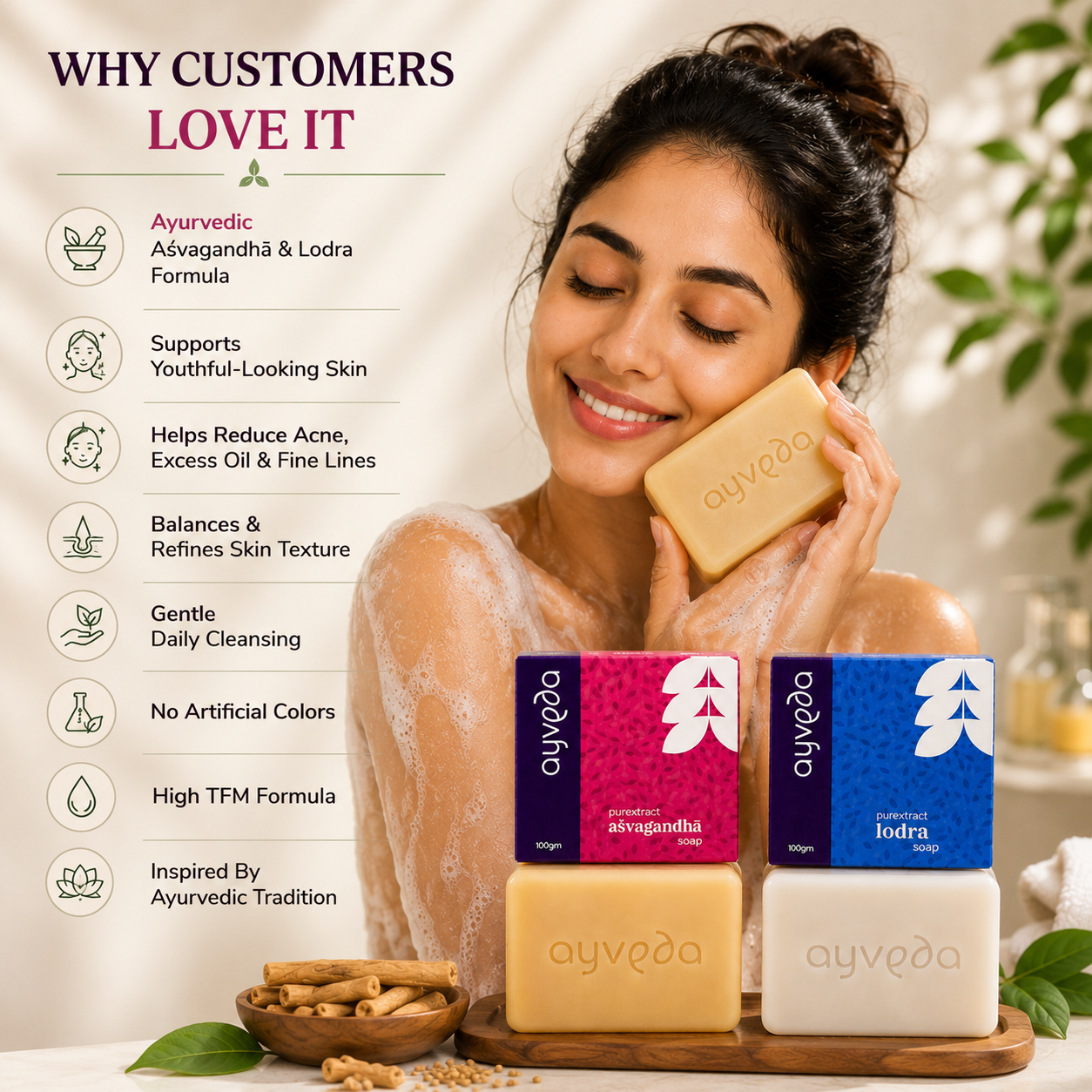 Asvagandha & Lodra Soap Combo